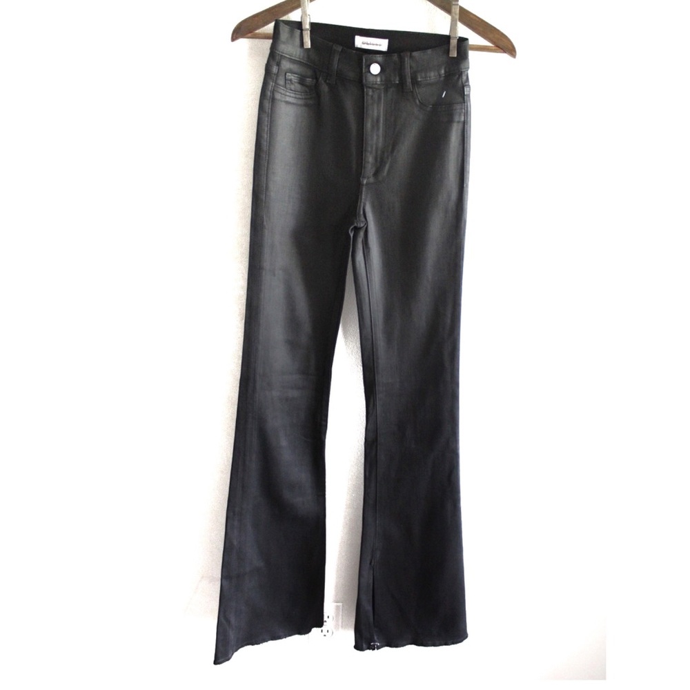 DL1961 NWOT Bridget Boot High Rise Instasculpt Faux Leather Pants 26 2 - Picture 2 of 13
